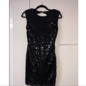 Black sequin dress
